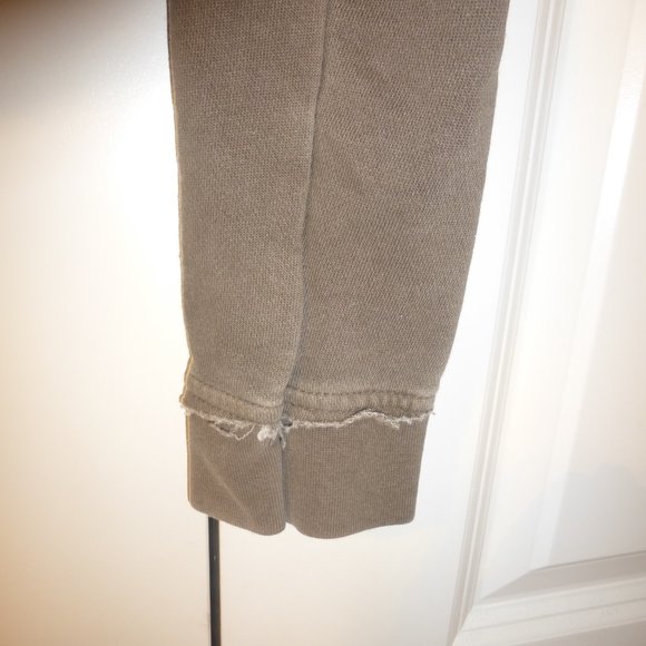 H&M DIVIDED olive moto style zip up hoodie with side pockets - Picture 7 of 10